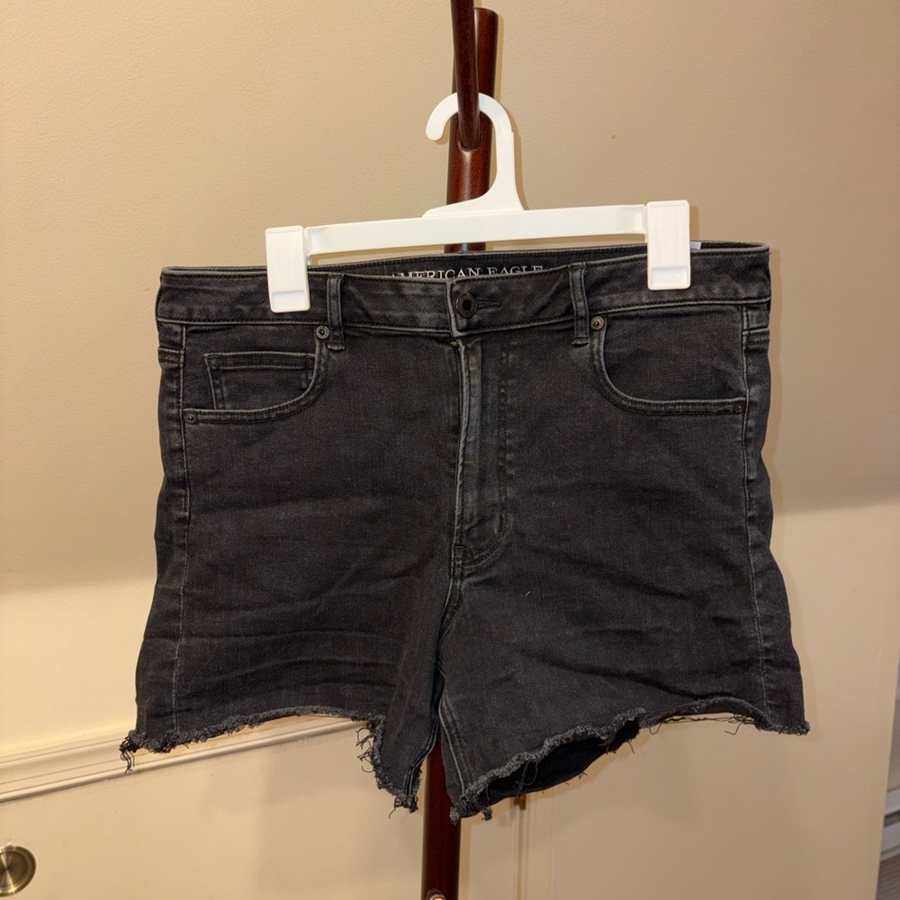 American Eagle Outfitters Women's Dark Gray Jean Shorts